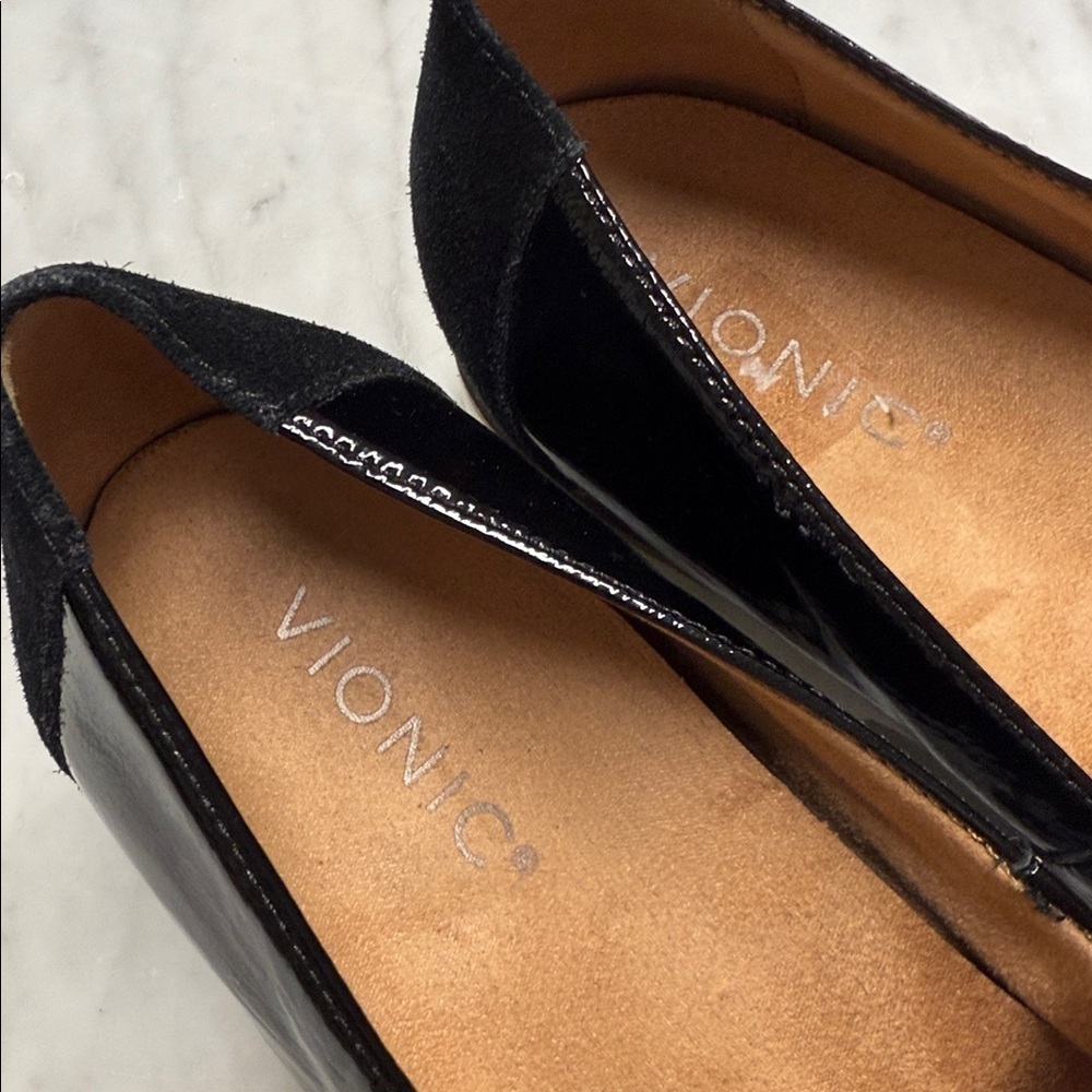 Vionic Kensley Black Patent Leather Slipp On Loafer Size 8 - Picture 5 of 12